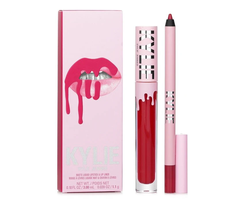 Kylie By Kylie Jenner Matte Lip Kit: Matte Liquid Lipstick 3ml + Lip Liner 1.1g  # 402 Mary Jo K 2pcs