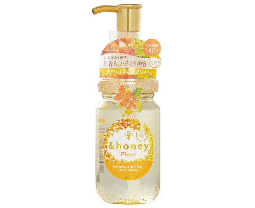 &honey Fleur Kinmokusei & Mimosa Moist Hair Oil 100ml