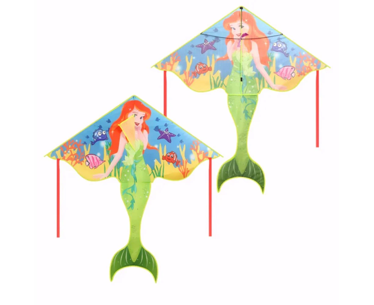 Kite Mermaid Kite For Girls And Kids，Lovely Cartoon Kites Outdoor Toys Games