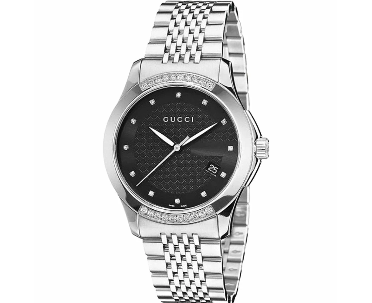 Gucci YA126408 G-Timeless Black Dial Unisex Watch