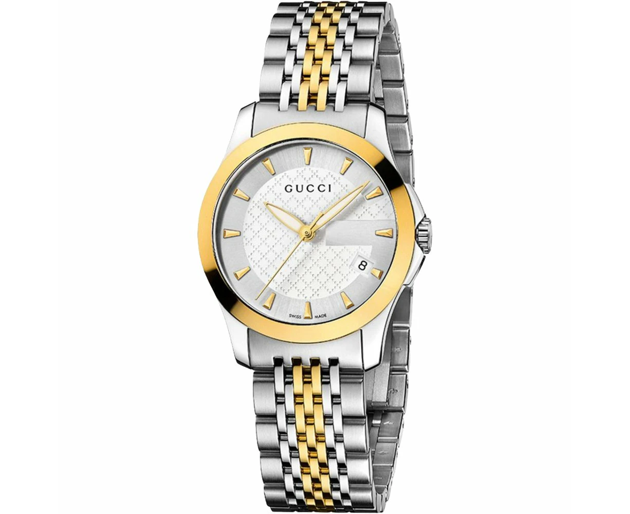 Gucci YA126511 G-Timeless Two-Tone Ladies Watch