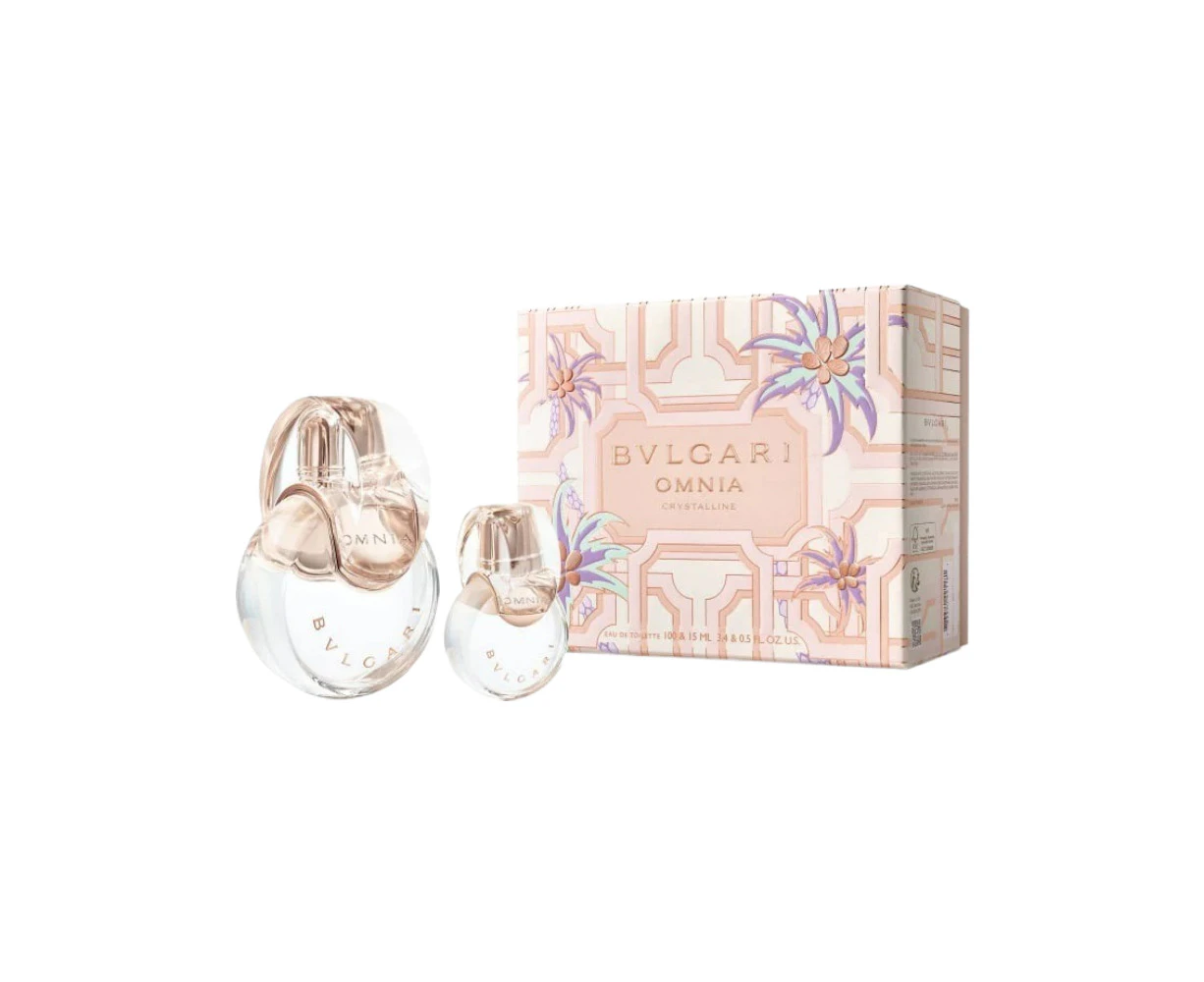 Bvlgari Omnia Crystalline 2 Piece 100ml Eau de Toilette