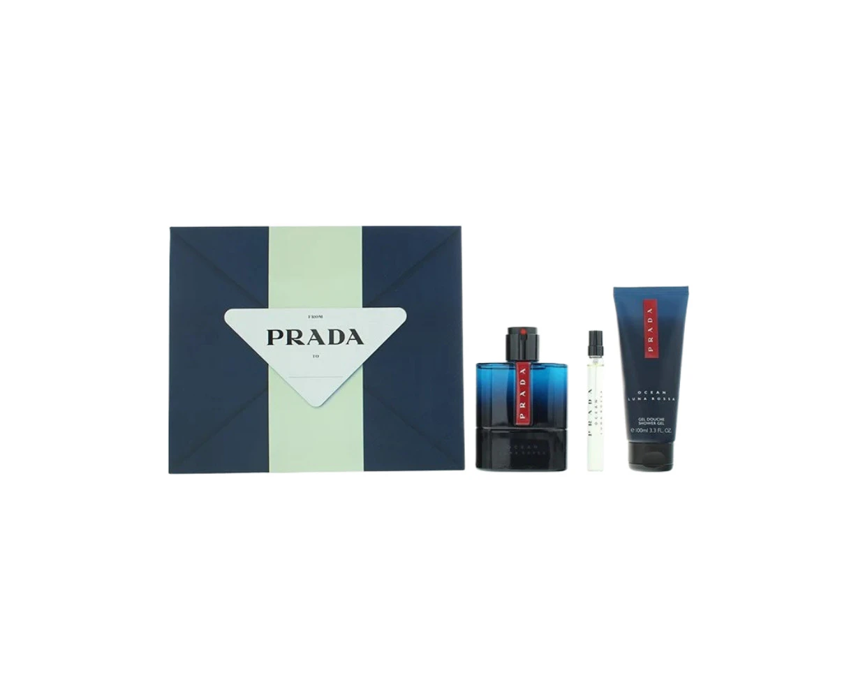 Prada Luna Rossa Ocean 3 Piece 100ml Eau de Toilette