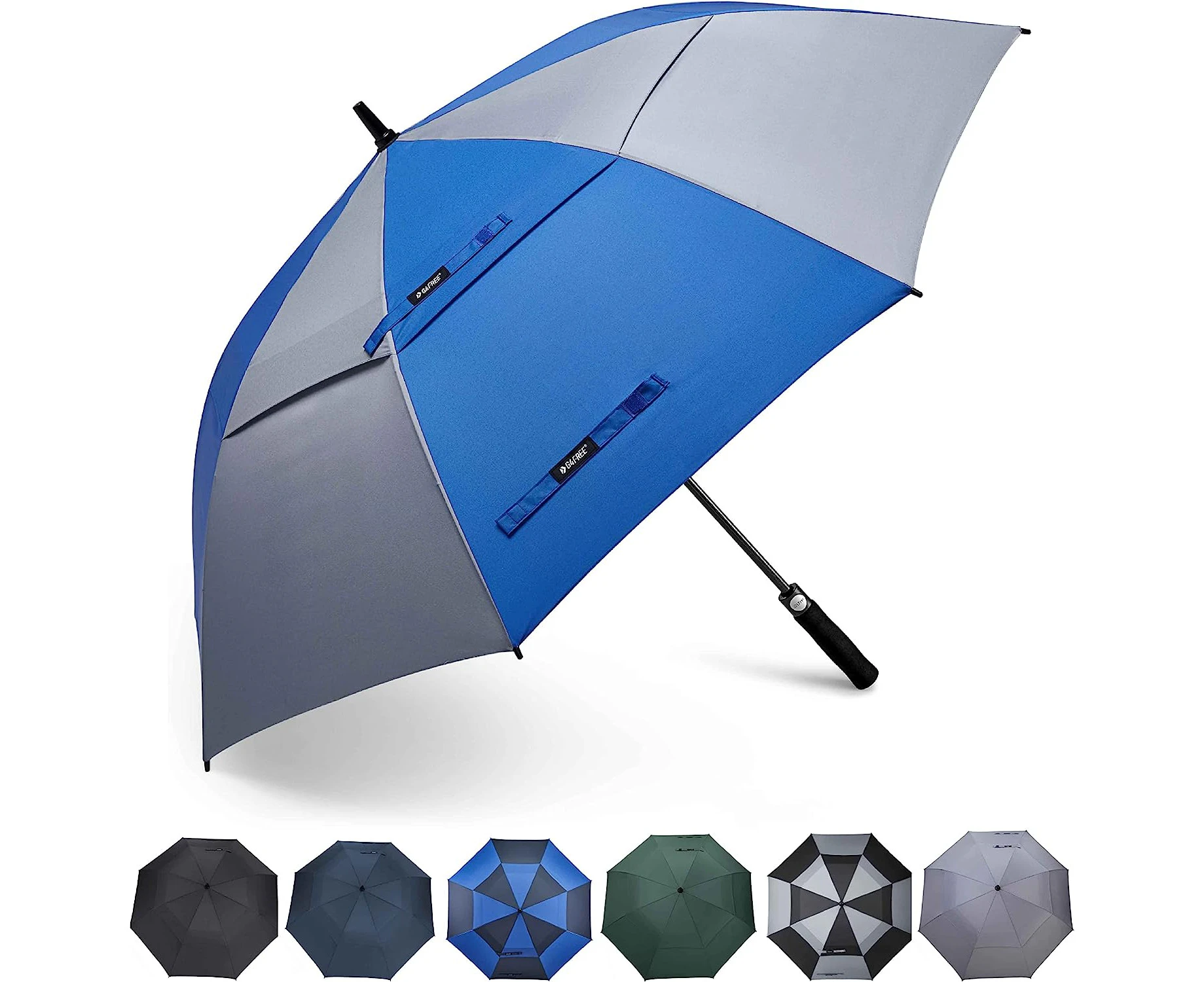 G4Free 55/63/69 Inch Golf Umbrella Windproof Double Canopy Extra Large Oversize Automatic Open Waterproof Umbrellas