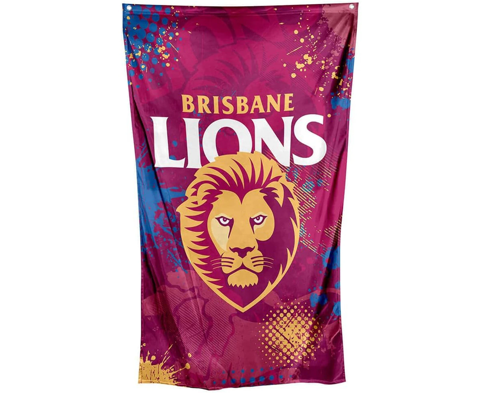 Brisbane Lions AFL Footy Large Wall Cape Flag