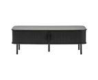 Cooper & Co. Haven Sliding Door 120cm Coffee Table Black