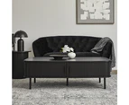 Cooper & Co. Haven Sliding Door 120cm Coffee Table Black