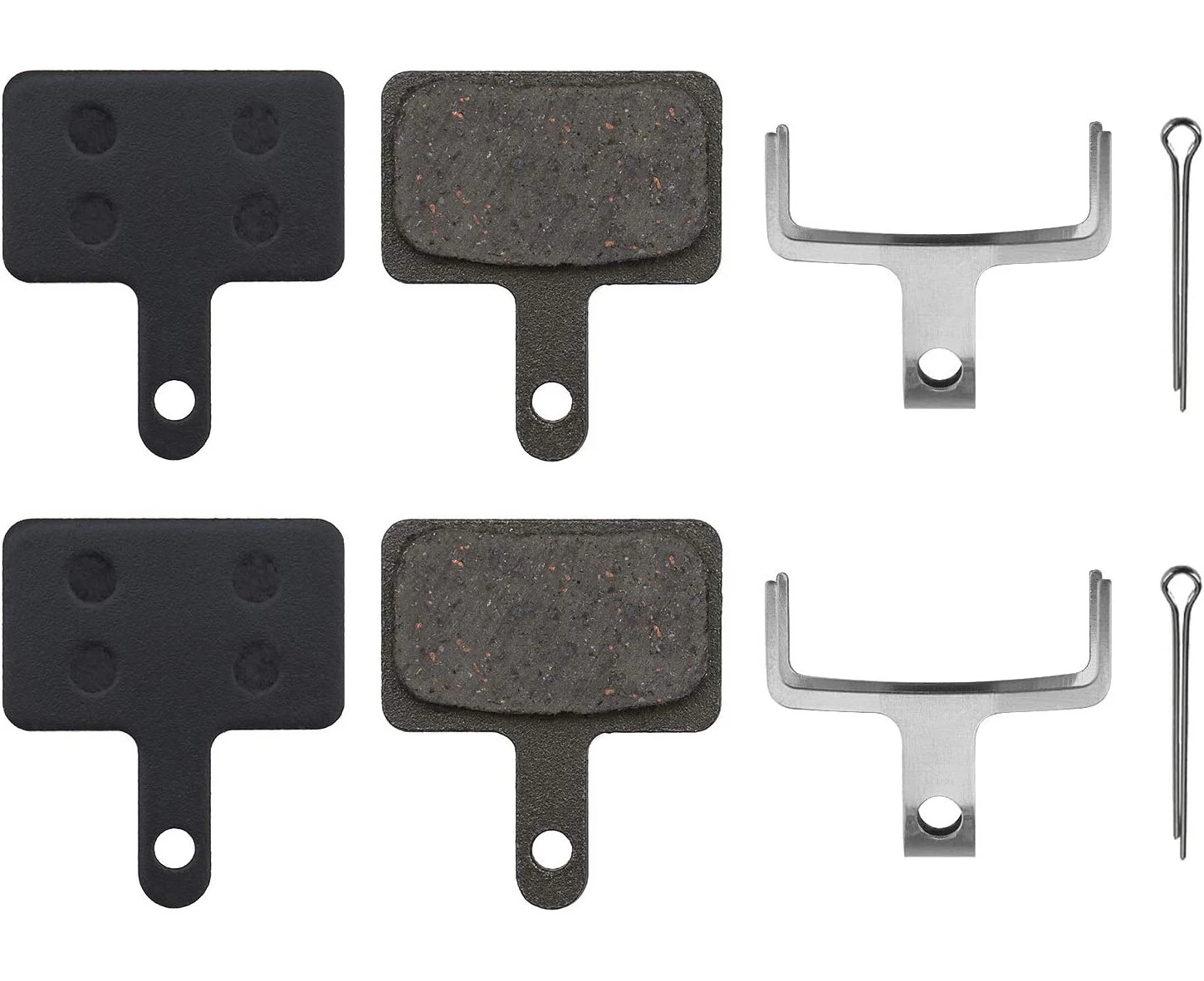 EMSea 2 Pairs Replacement Disc Brake Pads Resin Semi-Metallic for Tektro A10.11 E10.11 P20.11 Aquila Auriga Orion Draco Gemini