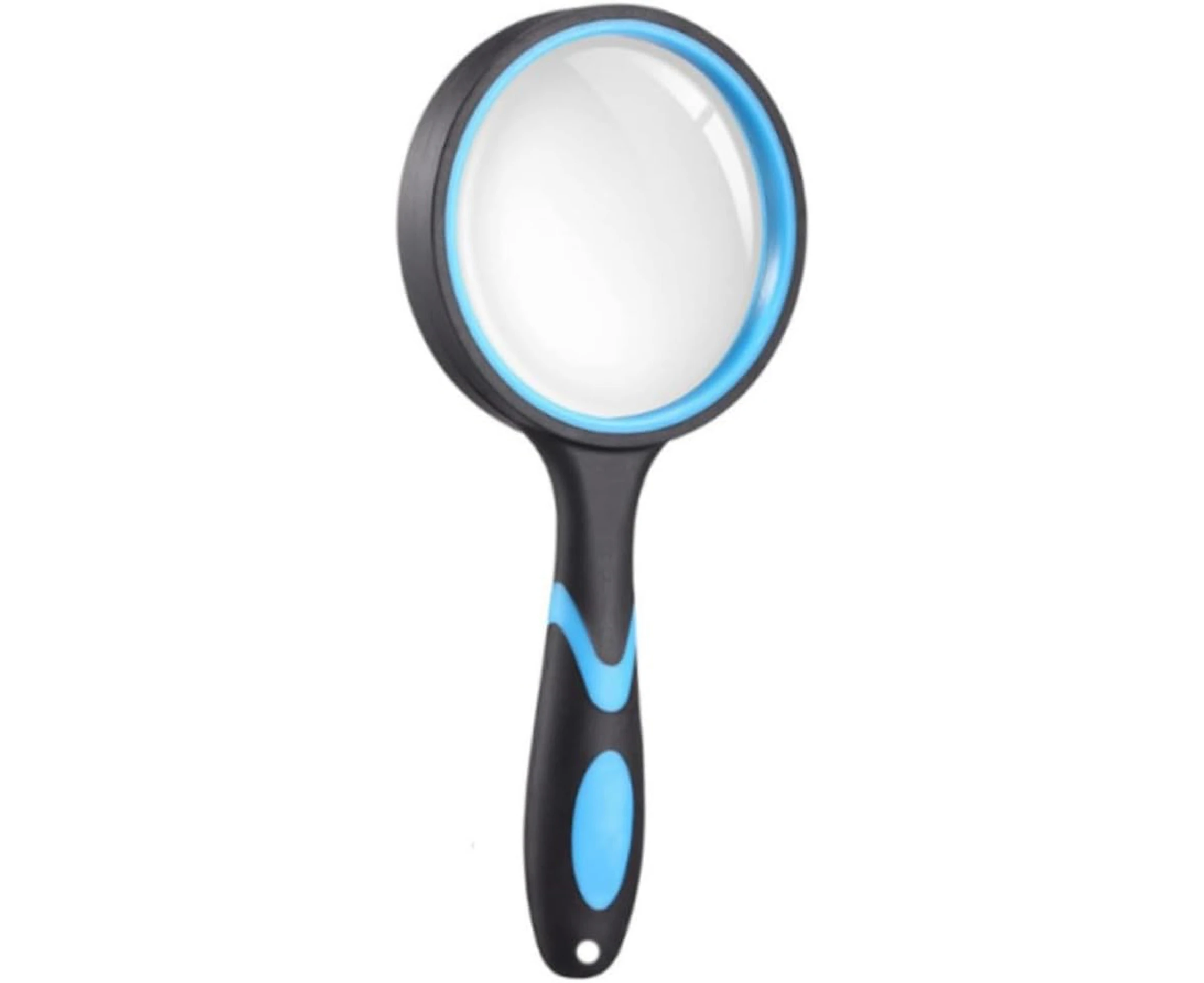 10X Magnifying Glass, Handheld Magnifier,75mm Large Real Magnifying Glass Lens for Book Newspaper Reading, Classroom Science Insect and Hobby Observation