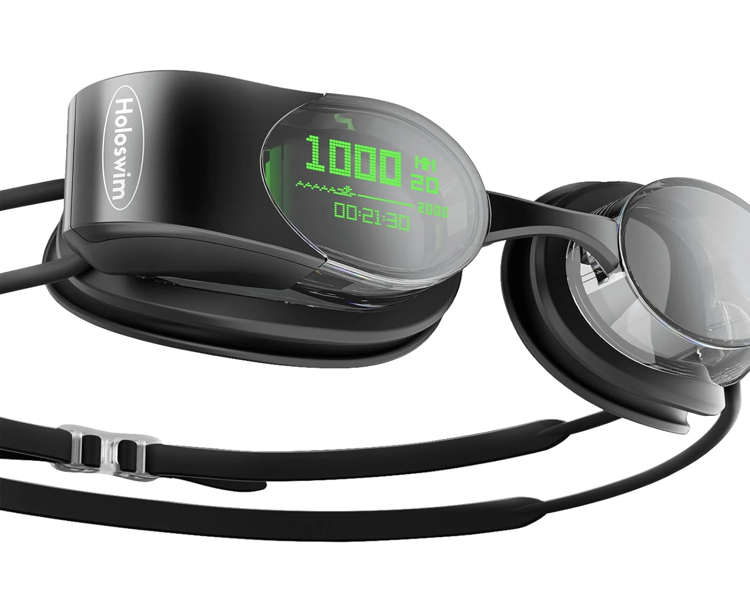 Holoswim 2s AR Smart Swim Goggles Anti-fog Swimming Goggles Fitness Tracker That Shows Your Metrics, Compatible with Open Water Mode