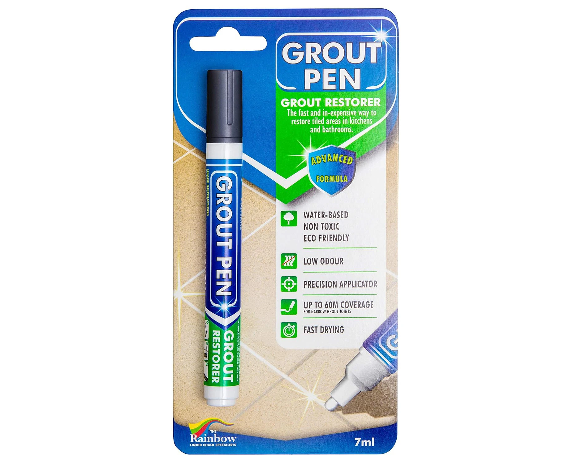 Grout Pen Dark Grey - Ideal to Restore the Look of Tile Grout Lines