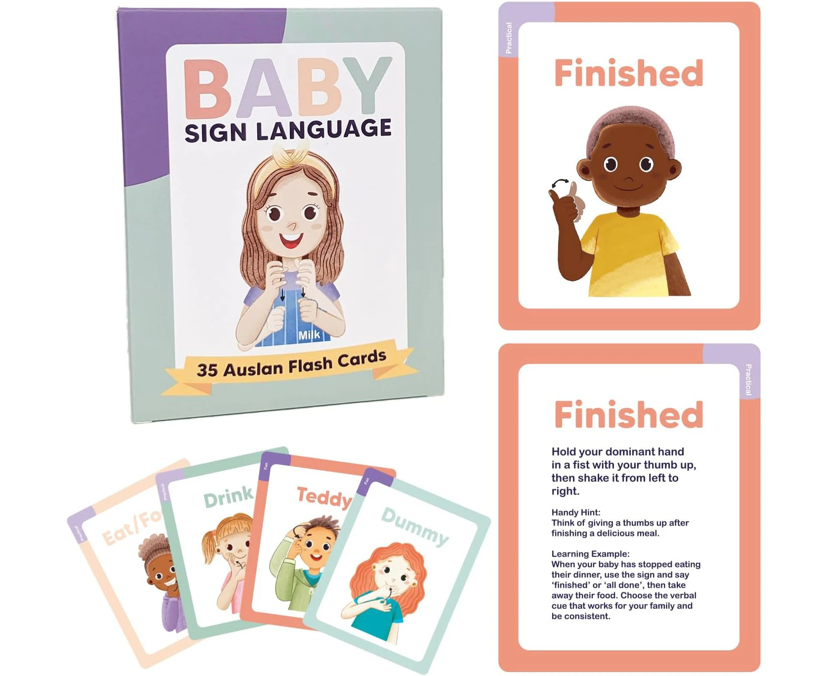 Baby Sign Language Australian Auslan Flash Cards