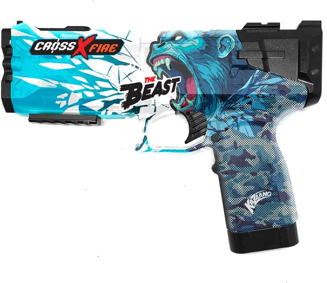 Kazaang Cross Fire AquaZ Watergun - The Beast - Powerful Electric Water Gun Pistol with Built-in Motor and 10m Range - Battery Operated Water Gun Toy with