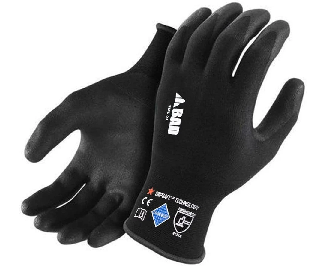 Stealth Nitrile Grip-Safe Insulated Work Gloves - Durable and Flexible Seamless Design Nitrile-Coated Breathable Gloves with Exceptional Cold Resistance fo