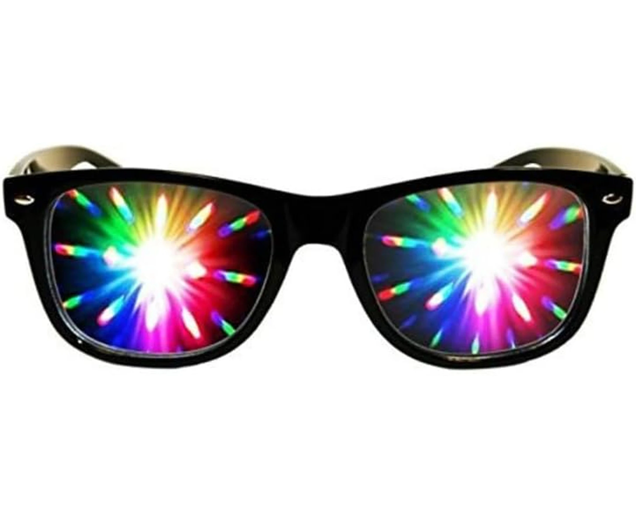 3D Diffraction Sunglasses, Cool Rave Glasses, Perfect for Valentines Day Accessories, Rave Party, Wedding Party, Musical Evening, Fireworks Shows