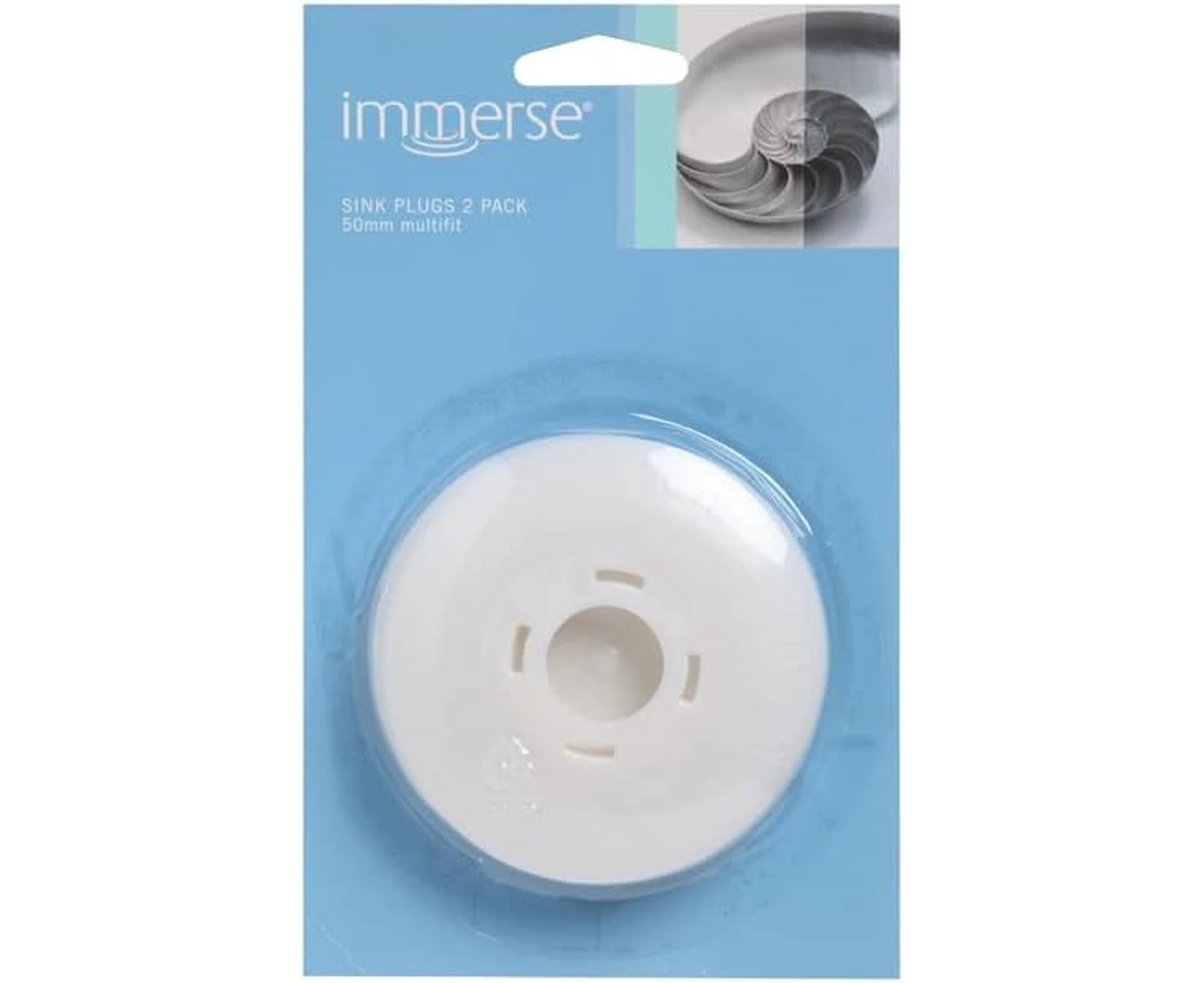 Immerse Bathroom PVC Bath and Sink Plug 2-Pieces Set