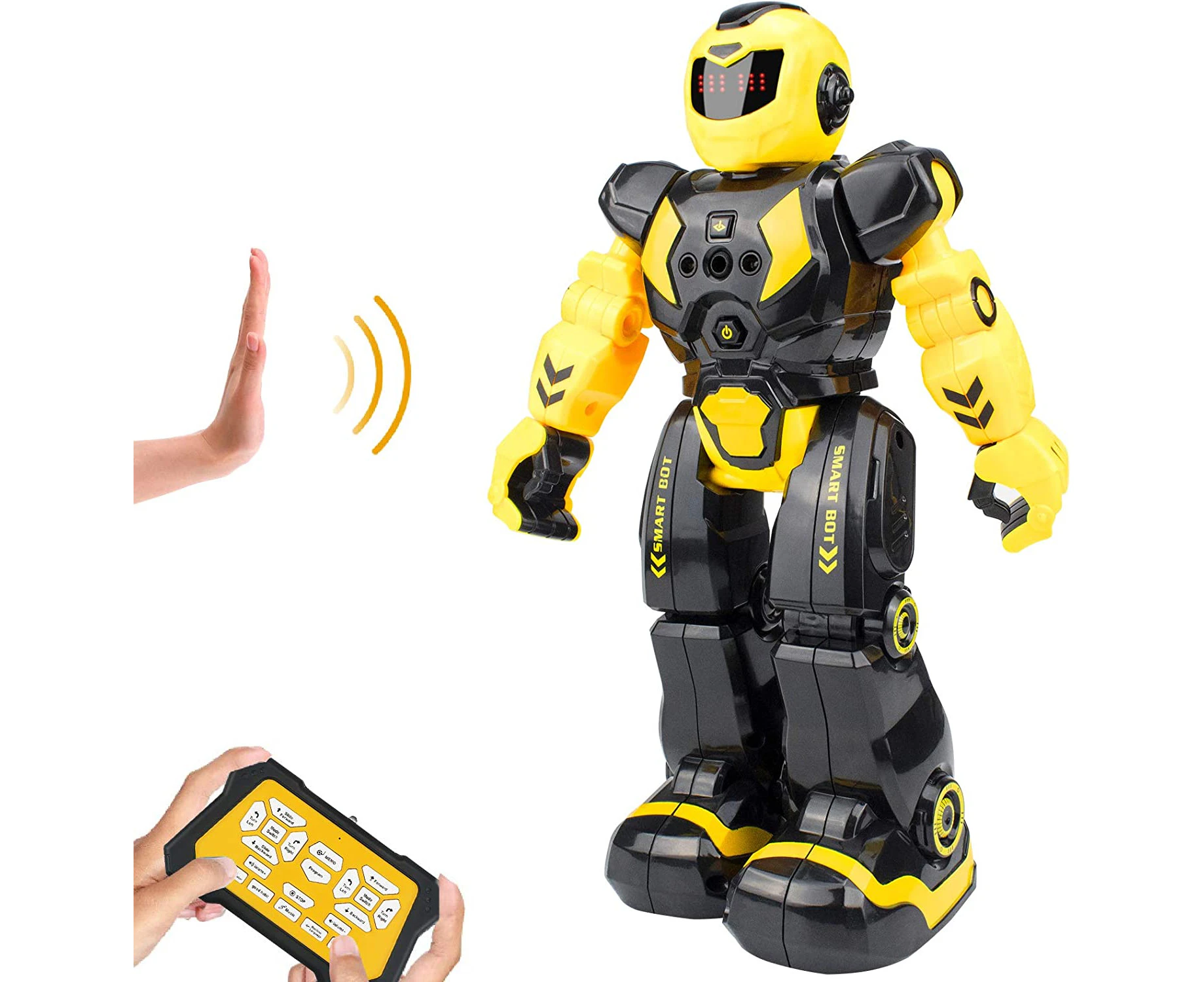 Remote Control Robot for Kids, Sikaye Intelligent Programmable Robot with Infrared Controller Toys,Dancing,Singing, Moonwalking and LED Eyes, Gesture Sensi