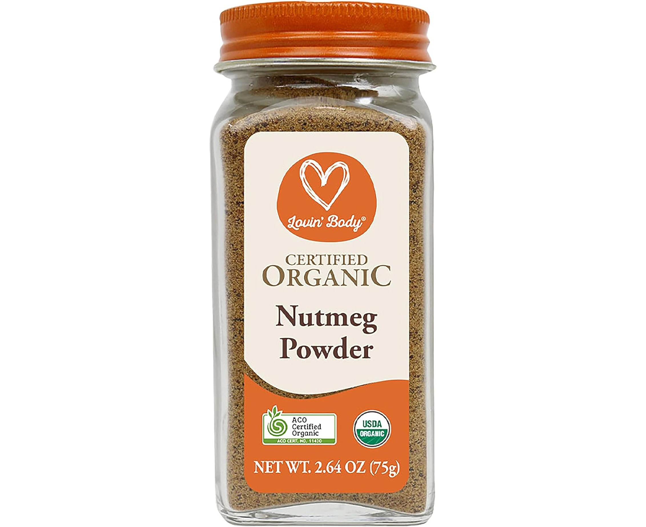 Lovin' Body Organic Nutmeg Powder, 75 g