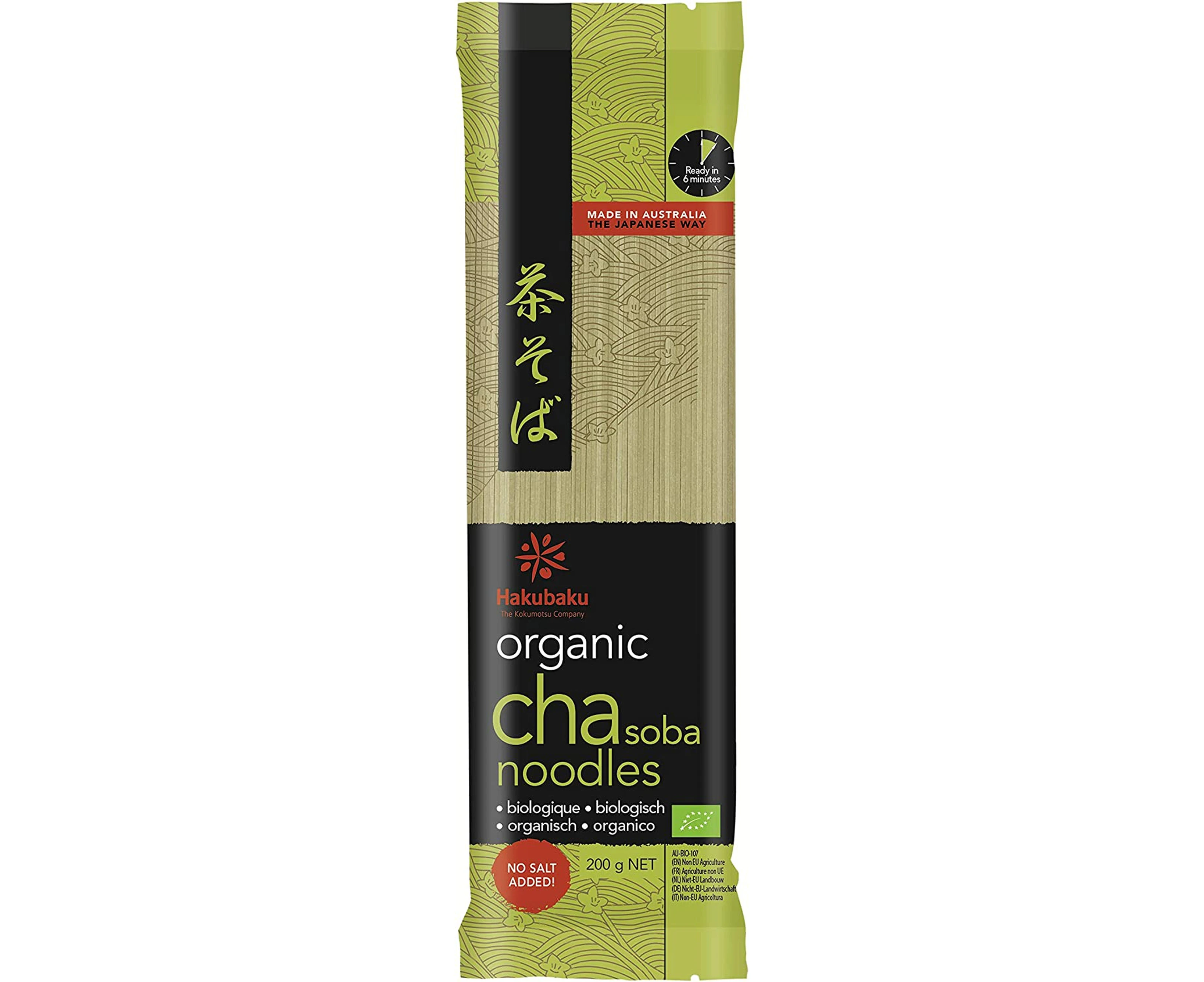 Hakubaku Organic Cha Soba Noodle, 200 g