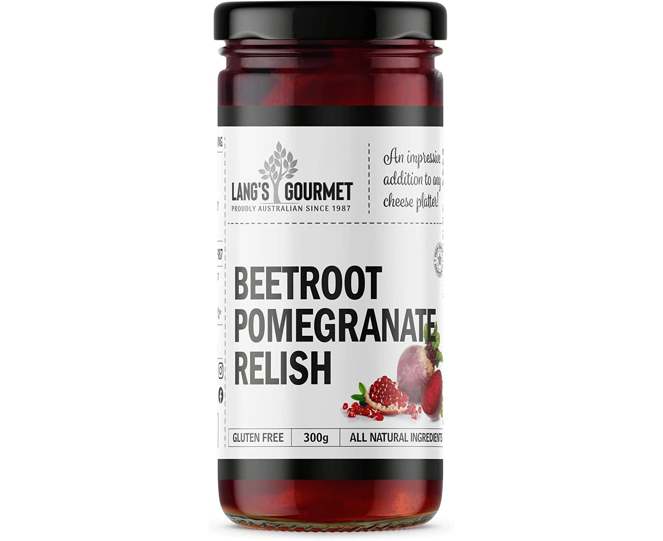 Langs Gourmet Beetroot Pomegranate Relish 300 g