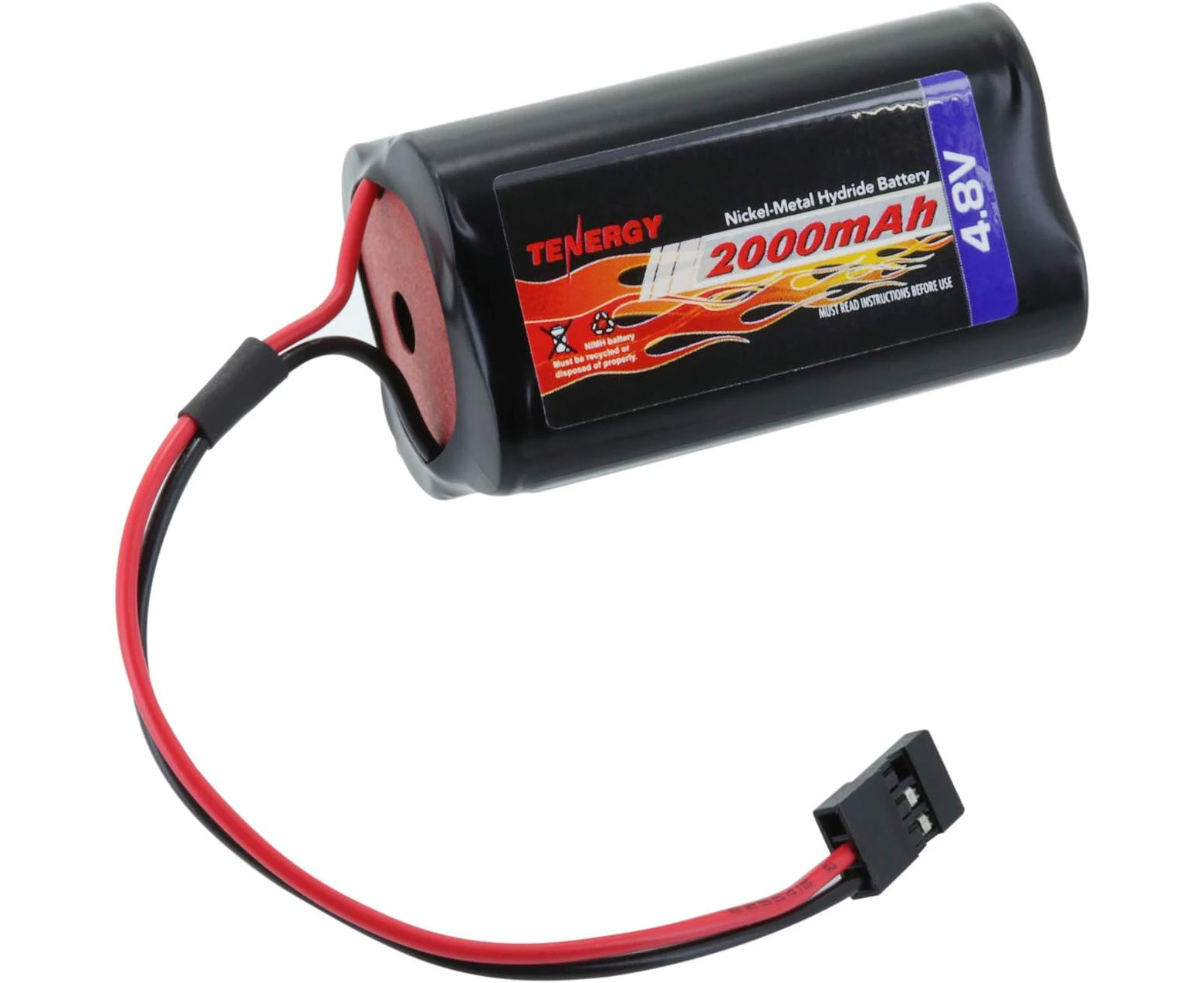 4.8V 2000mAh NiMH Square Receiver RX Battery for RC Airplanes