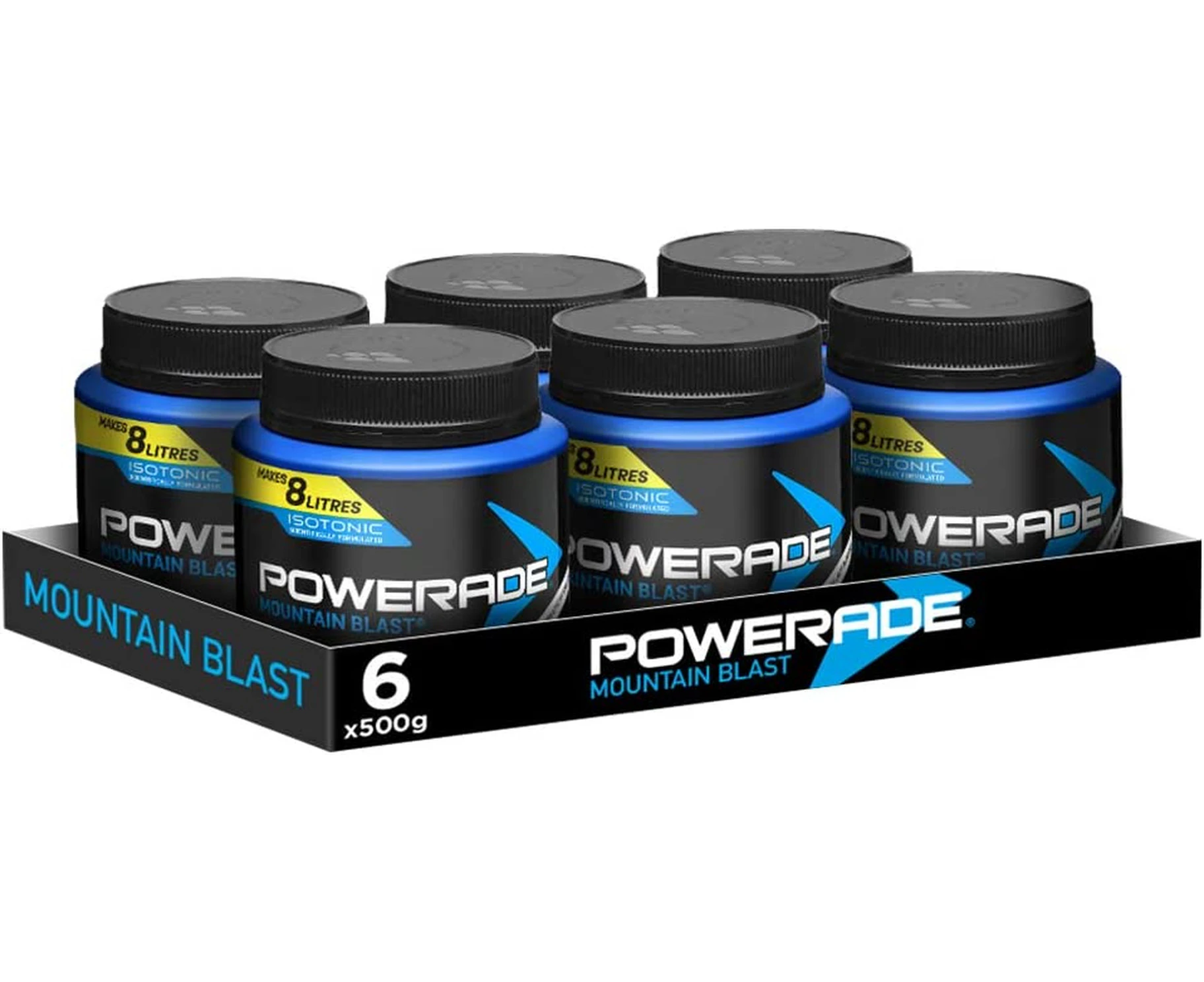 Powerade Isotonic Mountain Blast Sports Powder 6 x 500 g