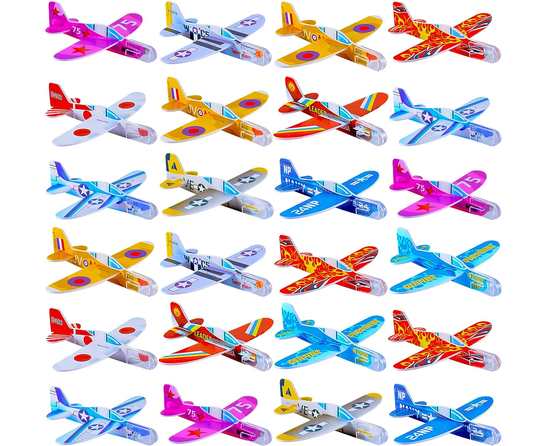 XIPEGPA 60 PCS Glider Planes Bulk Foam Airplane Gliders Toy for Kids Paper Airplane Toys Set for Birthday Party Favor Goodie Bag Stuffers Classroom Prizes