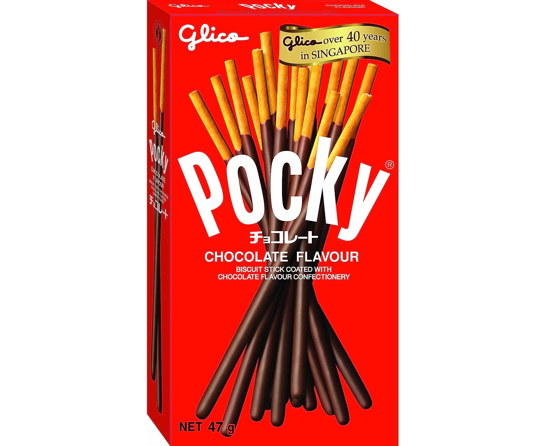 Glico Pocky Chocolate Flavour Biscuit Sticks 47 g