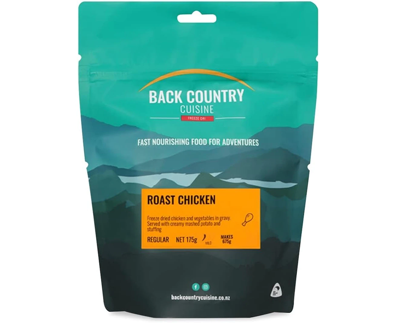 Back Country Cuisine Roast Chicken Freeze Dried Food