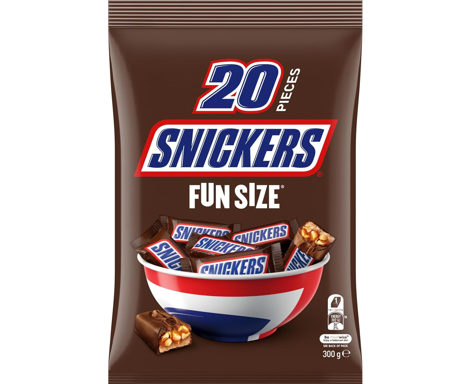 Snickers Chocolate Party Share Bag 20 Pieces 300g