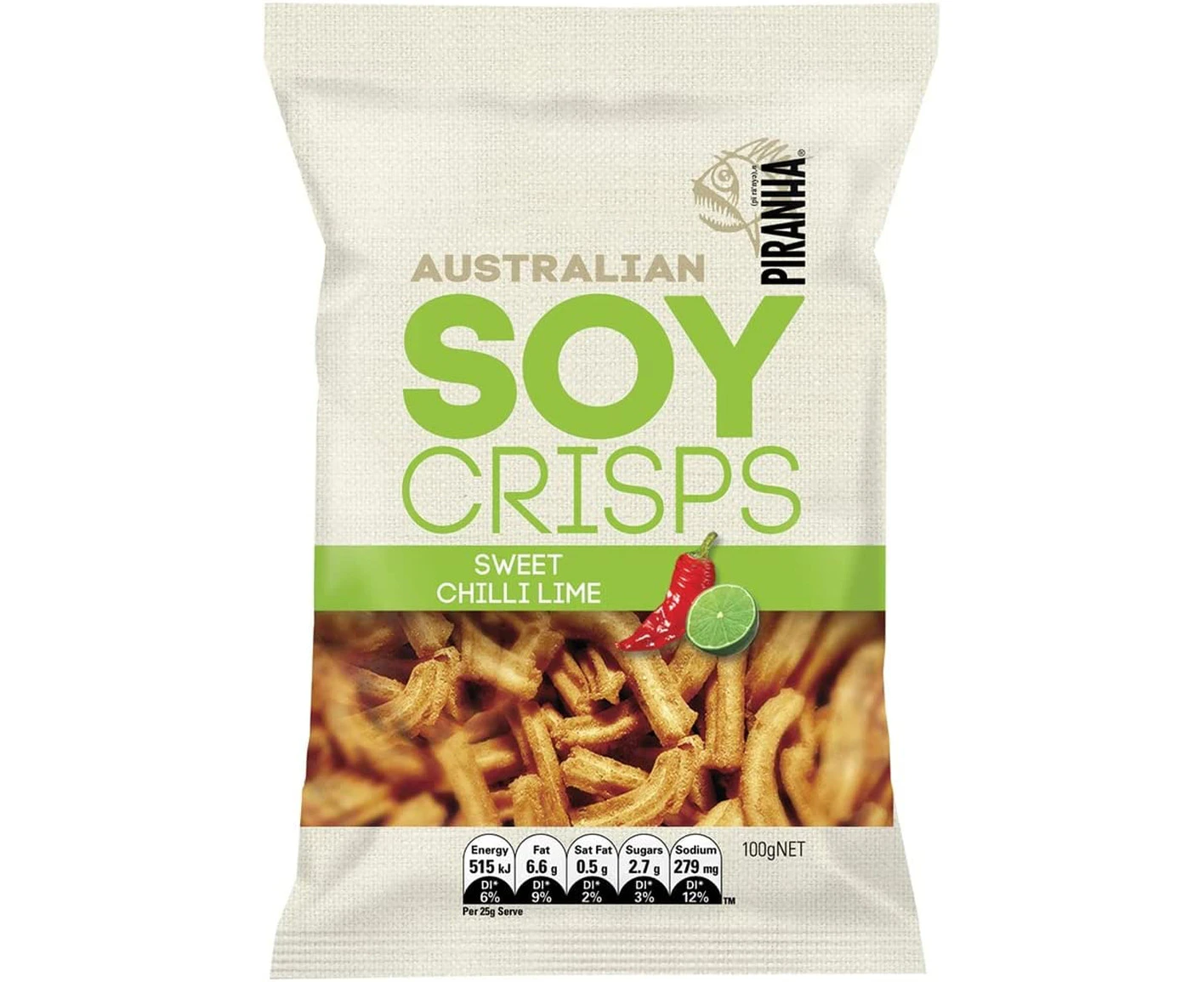 Piranha Sweet Chilli Lime Soy Crisps 100 g