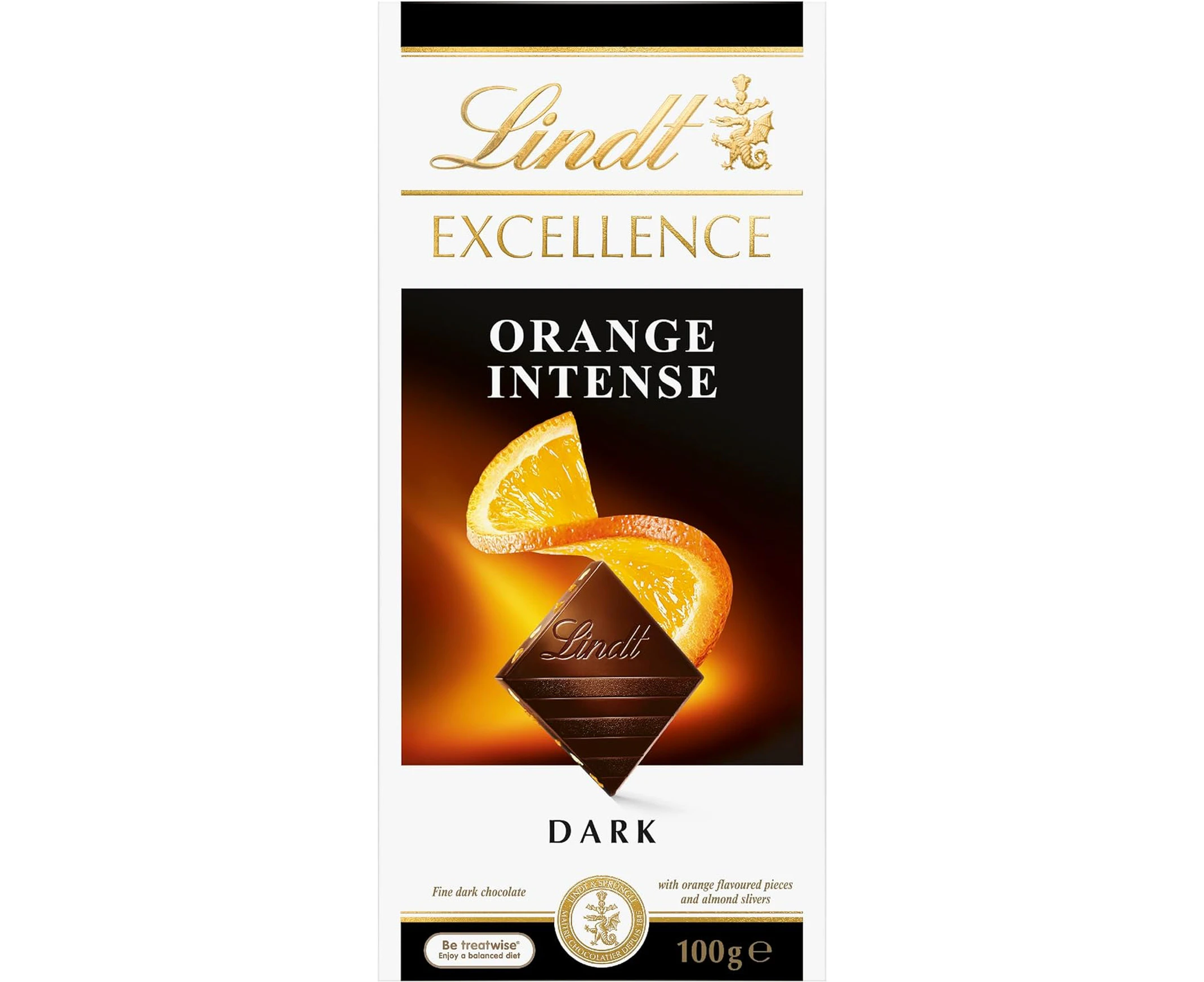 Lindt Excellence Dark Orange Intense Bar 100 g