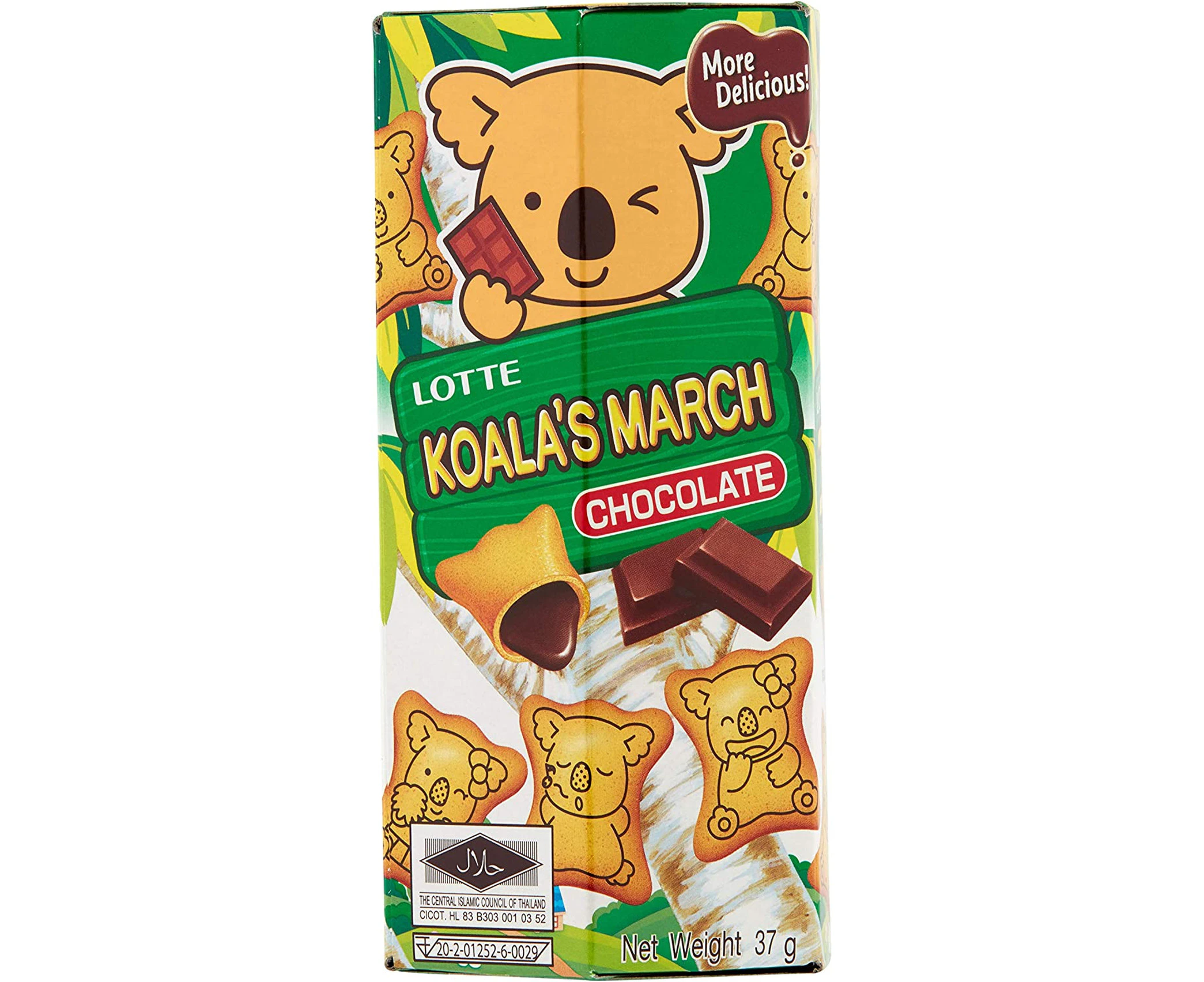 Lotte Koala's March Chocolate Filled Cookies, 37 g