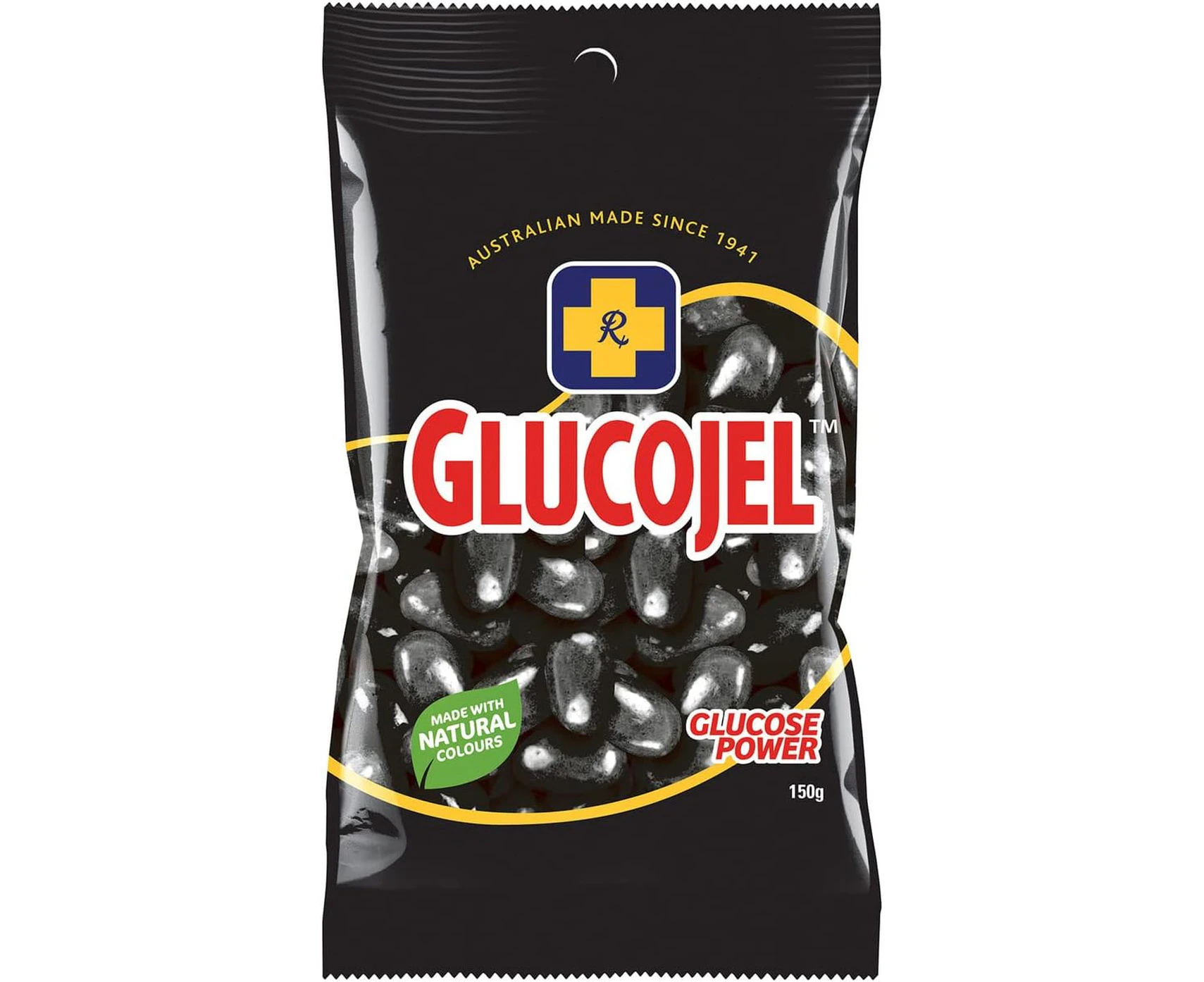 Glucojel Jelly Beans Black 150g