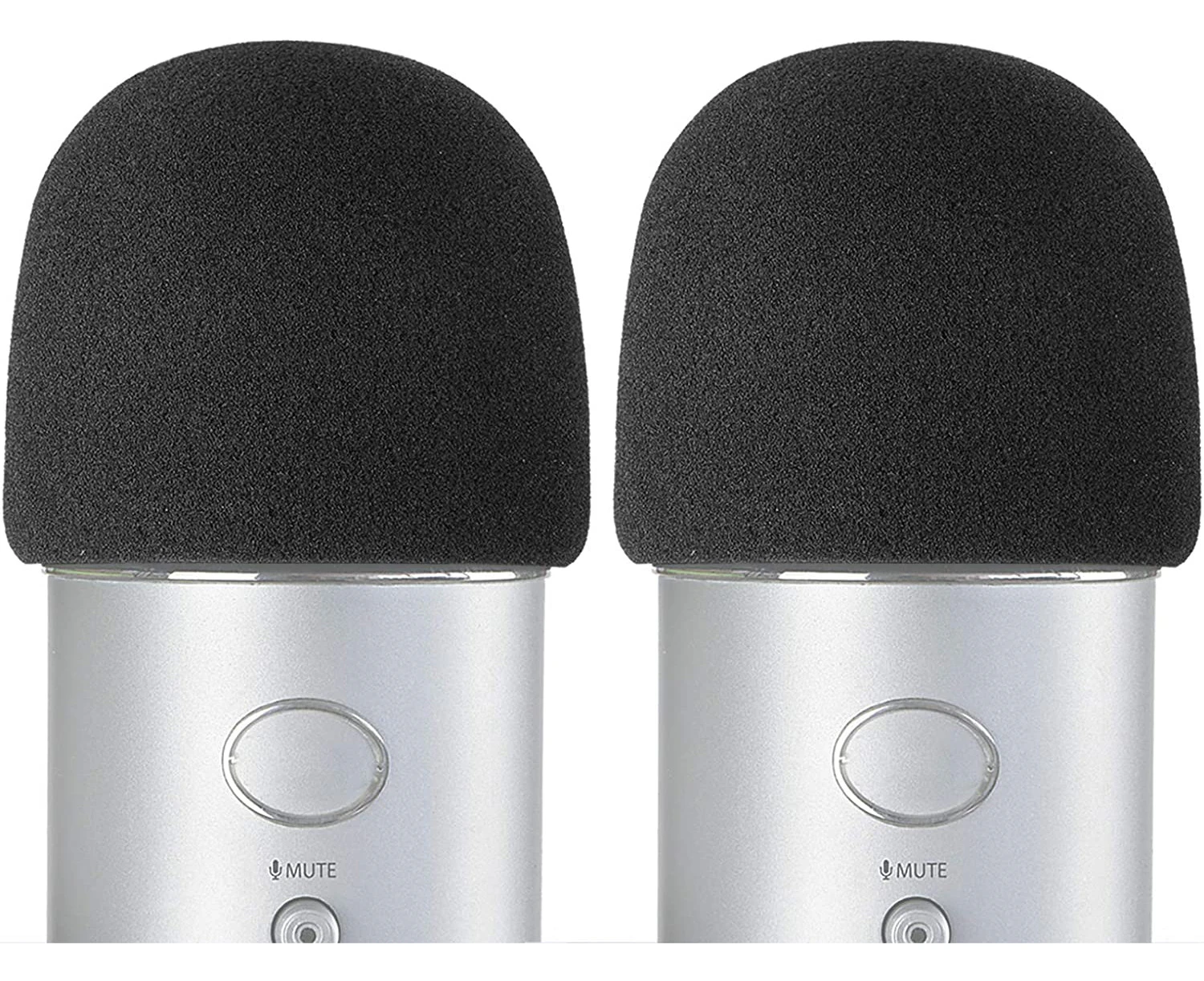 YOUSHARES Blue Yeti Mic Cover- Large Size Foam Cover Microphone Pop Filter for Blue Yeti, Yeti Pro and Other Large Microphones (2 Packs)