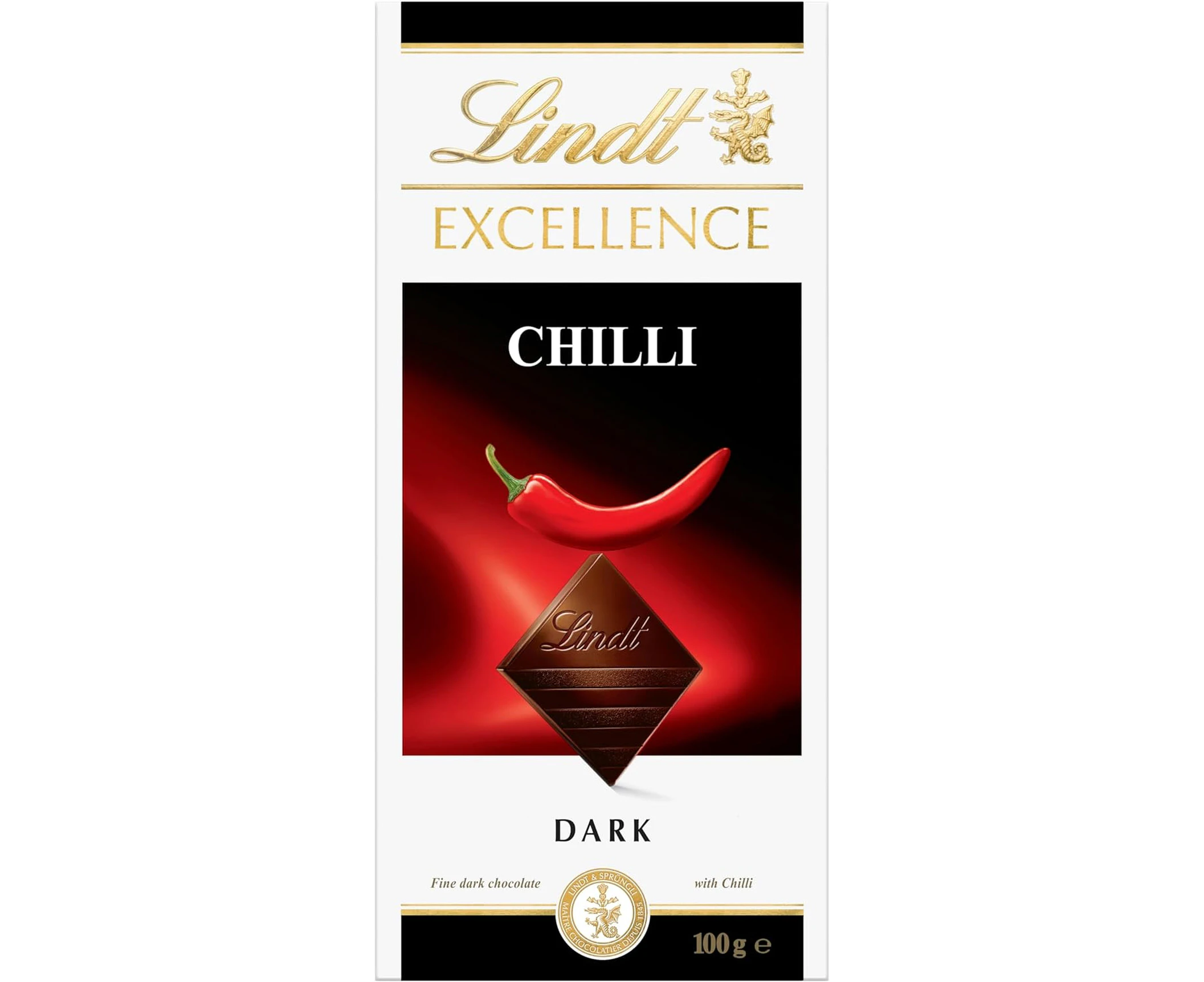 Lindt Excellence Chilli Dark Chocolate Block 100g