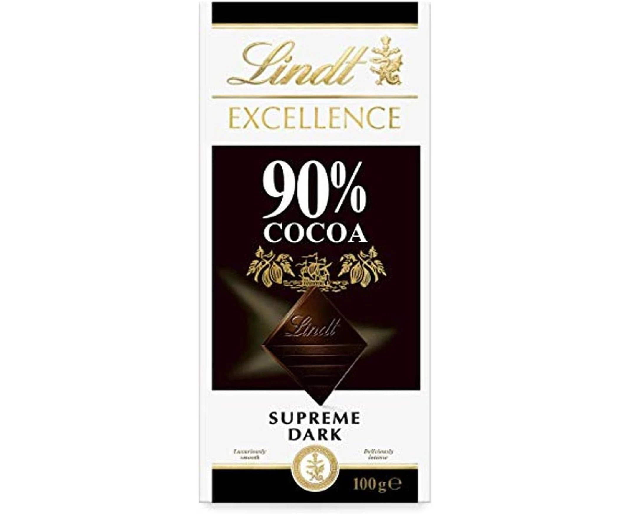 Lindt Excellence 90% Cocoa Dark Chocolate Block 100g