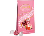 Lindt Lindor Strawberries & Cream White Chocolate Bag 125g