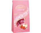 Lindt Lindor Strawberries & Cream White Chocolate Bag 125g