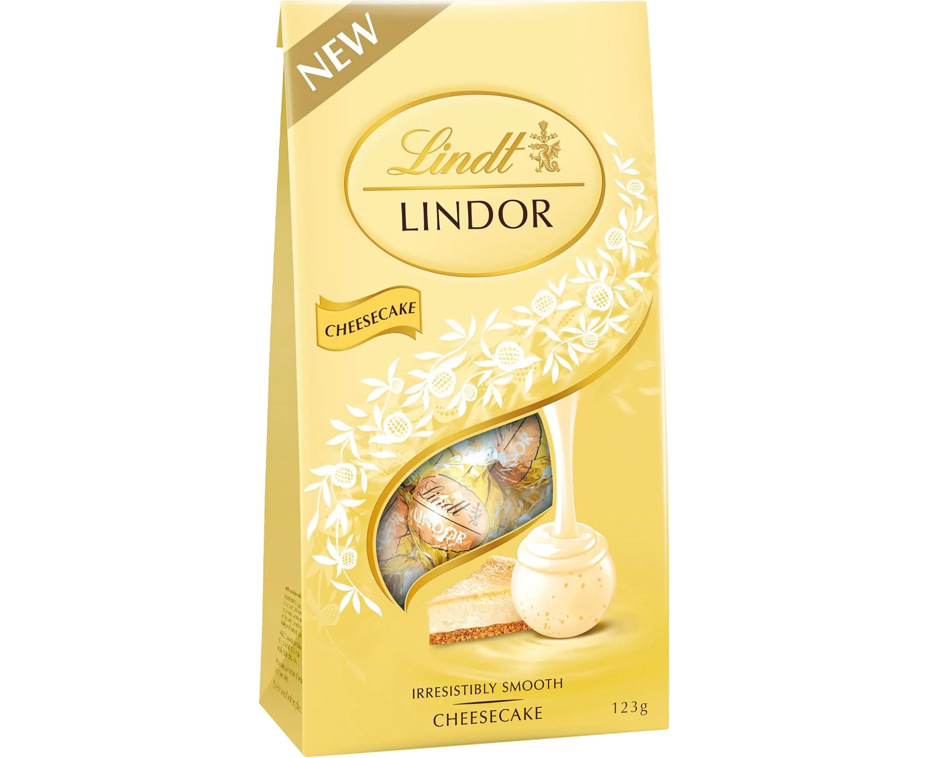 Lindt Lindor Cheesecake White Chocolate Bag 123g