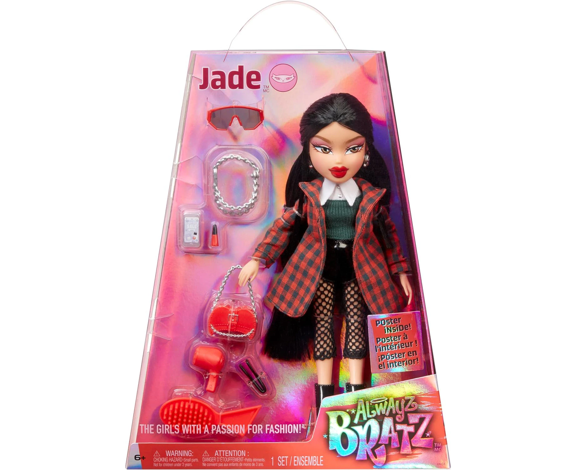 Bratz Alwayz Bratz Fashion Doll - Jade - with 10 Accessories and Poster - Kids Toy - Great for Ages 6 and Older