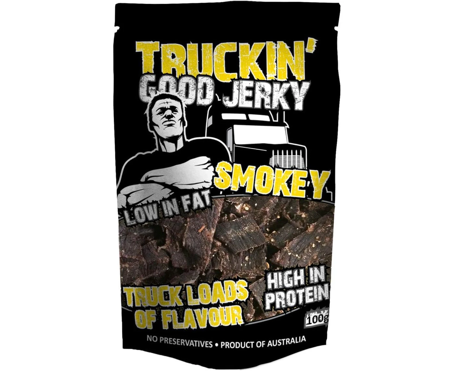 Truckin Good Jerky Good Jerky Smokey 100g, 12 x 1100 g