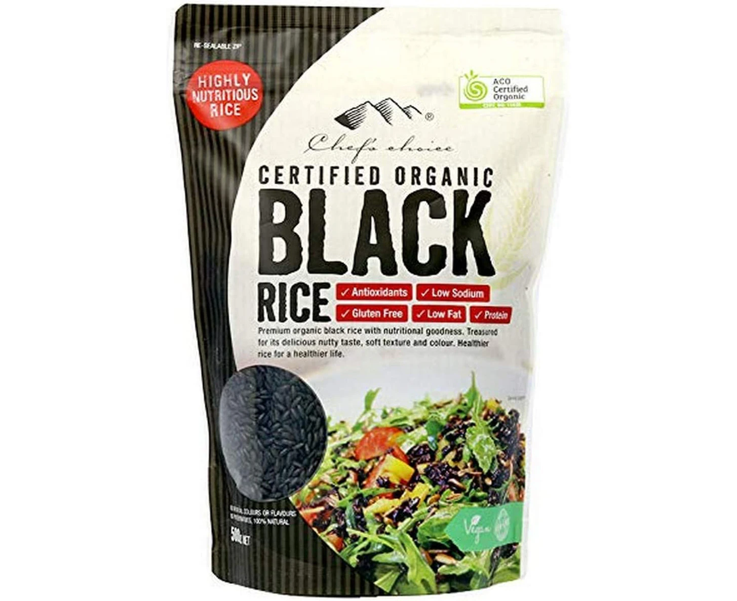 Chef's Choice Organic Black Rice, 500 g