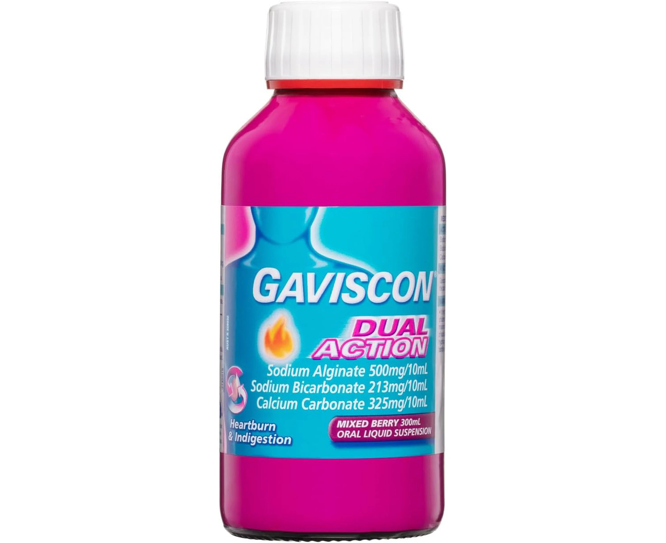 Gaviscon Dual Action Berry Flavour Liquid 300 ml