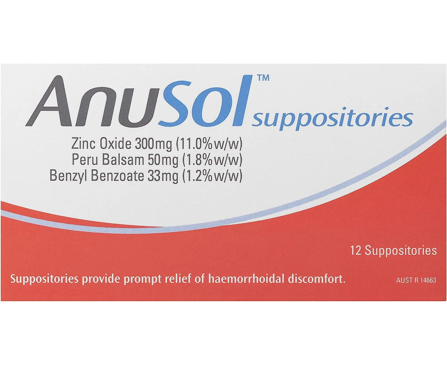 Anusol Haemorrhoidal Suppositories, Pack of 12