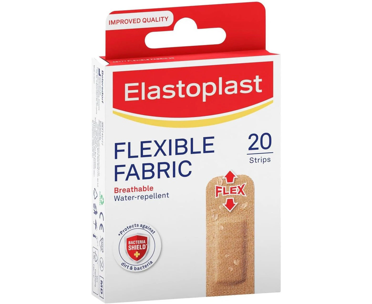 Elastoplast Flexible Fabric Wound Dressing Plasters 20 Pack