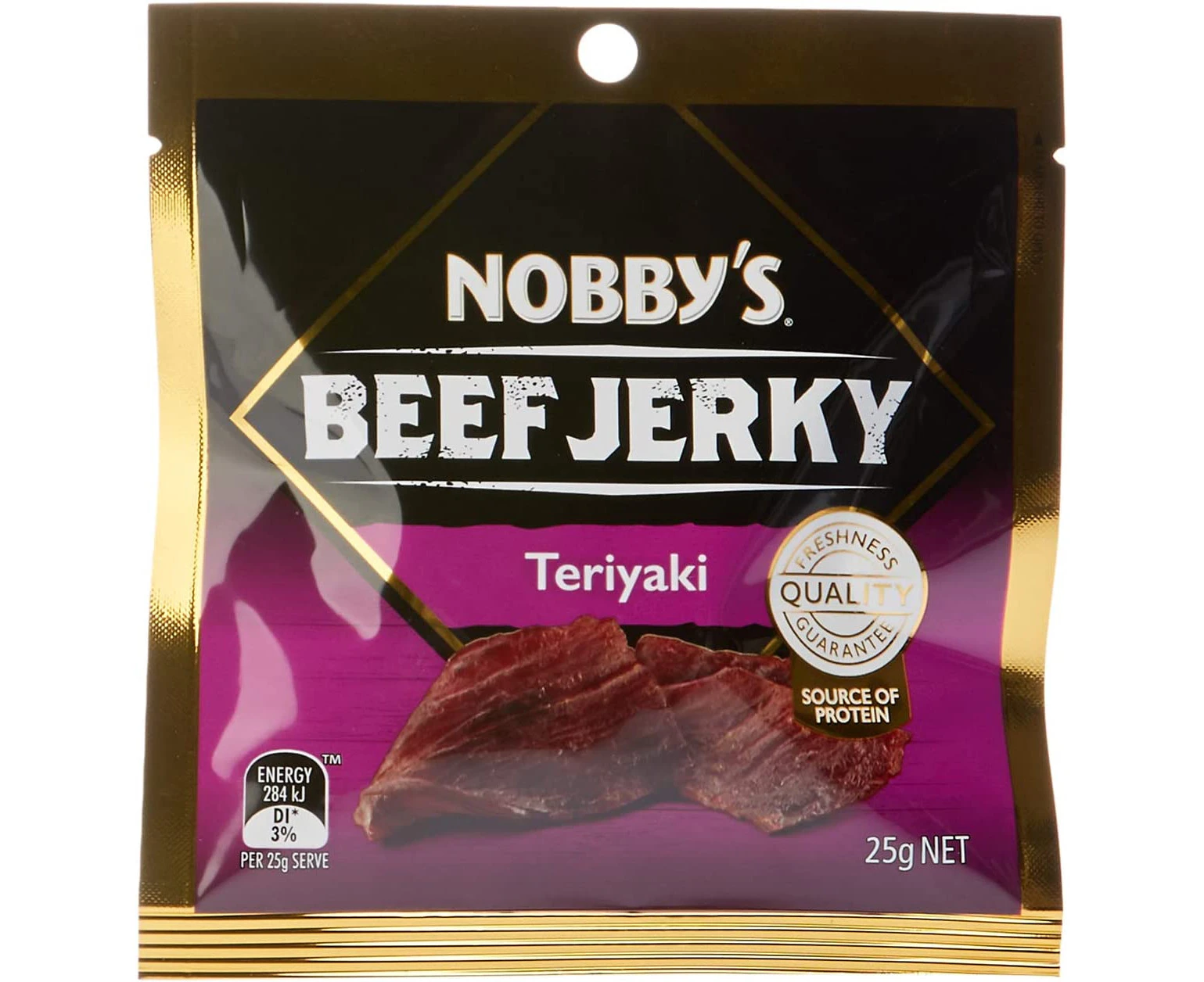 Nobby's Teriyaki Beef Jerky, 12 x 25 Grams