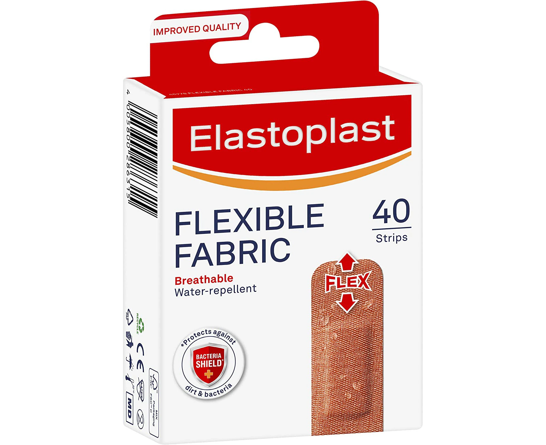 Elastoplast Flexible Fabric Plasters 40 Pack