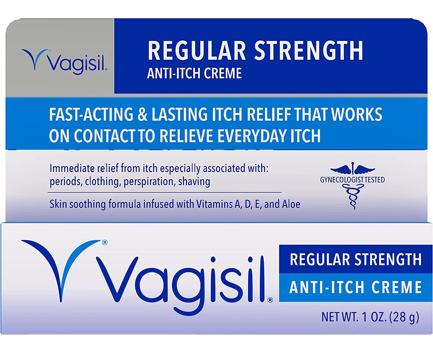 Vagisil Anti-Itch Crème, Regular Strength, 1 Ounce - Packaging May Vary