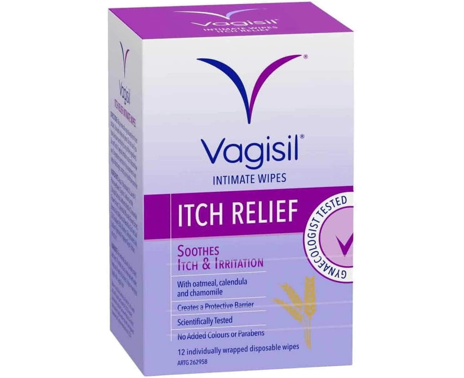 Vagisil Anti-Itch Multipack For Women, 12 Individually Wrapped Medicated Intimate Wipes, Soothes Itch & Irritation, With Oatmeal, Calendula And Chamomile